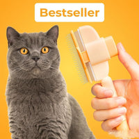 Thumbnail for Zen Brush for Cats, New Avatar Zenbrush Cat Comb, Upgrade Self-Cleaning Pet Flea Comb Grooming Brush, Short&long Cat Dogs Multi-function Grooming Brushs for Massaging and Removes Fur (Mix)