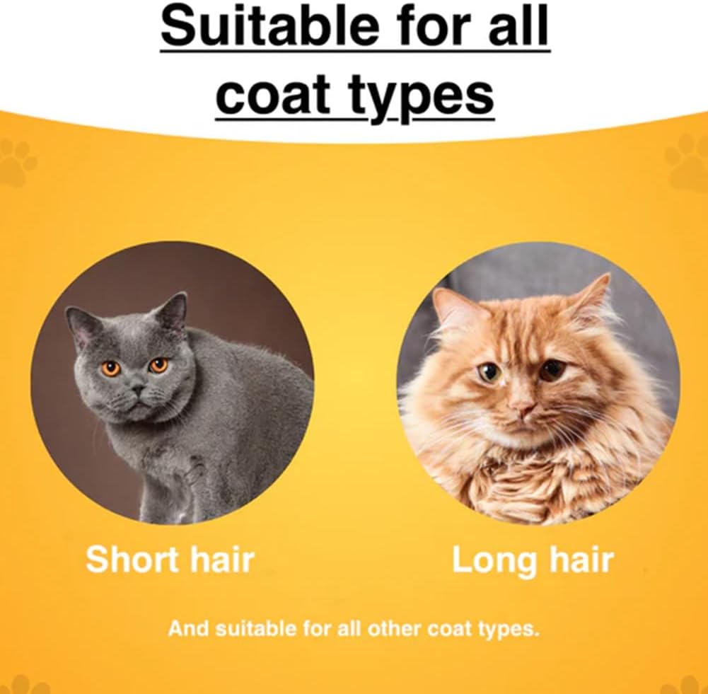 Zen Brush for Cats, New Avatar Zenbrush Cat Comb, Upgrade Self-Cleaning Pet Flea Comb Grooming Brush, Short&long Cat Dogs Multi-function Grooming Brushs for Massaging and Removes Fur (Mix)