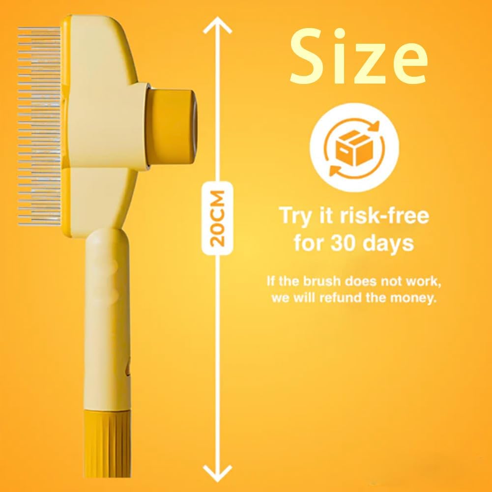 Zen Brush for Cats, New Avatar Zenbrush Cat Comb, Upgrade Self-Cleaning Pet Flea Comb Grooming Brush, Short&long Cat Dogs Multi-function Grooming Brushs for Massaging and Removes Fur (Mix)