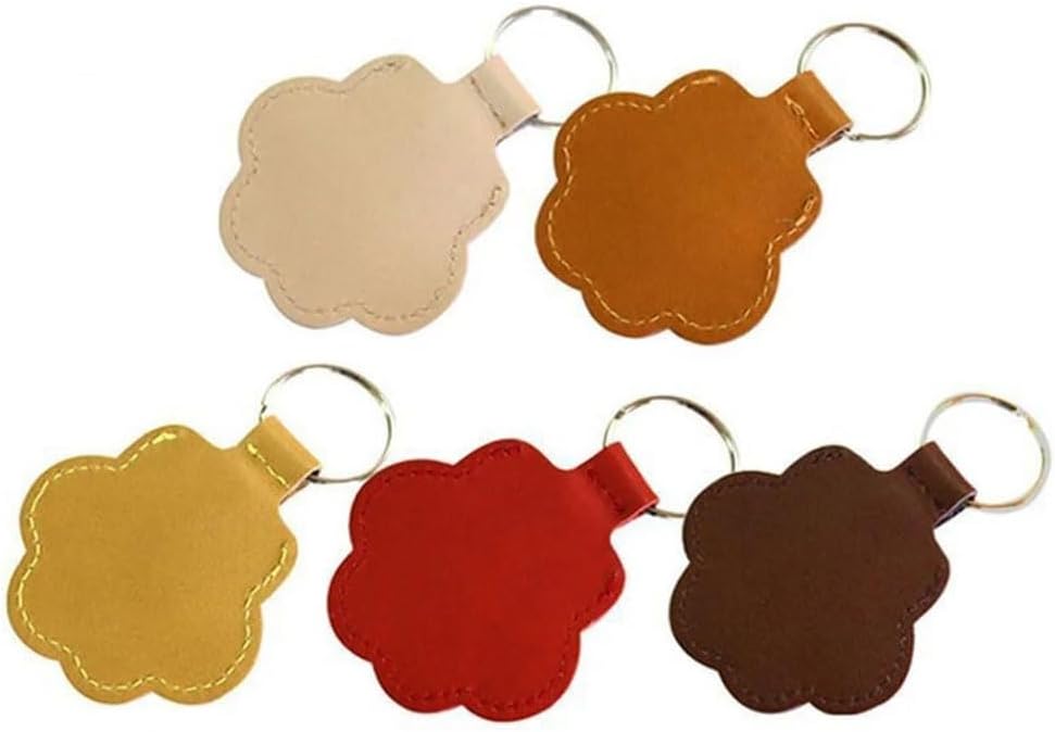 3pcs Leather Pet Memorial Keychain,Dog Hair Collector Keychain,Cat Paw Shaped Pet Memorial Gifts for Pet Parent (3PCS)