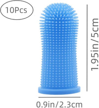 Thumbnail for Dog Toothbrush, 10Pcs Soft Dog Finger Toothbrush, 360º Dog Finger Toothbrush, Silicone Pets Teeth Cleaning Toothbrush Kit for Dogs Puppies, Small Pets Dental Care