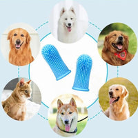 Thumbnail for Dog Toothbrush, 10Pcs Soft Dog Finger Toothbrush, 360º Dog Finger Toothbrush, Silicone Pets Teeth Cleaning Toothbrush Kit for Dogs Puppies, Small Pets Dental Care