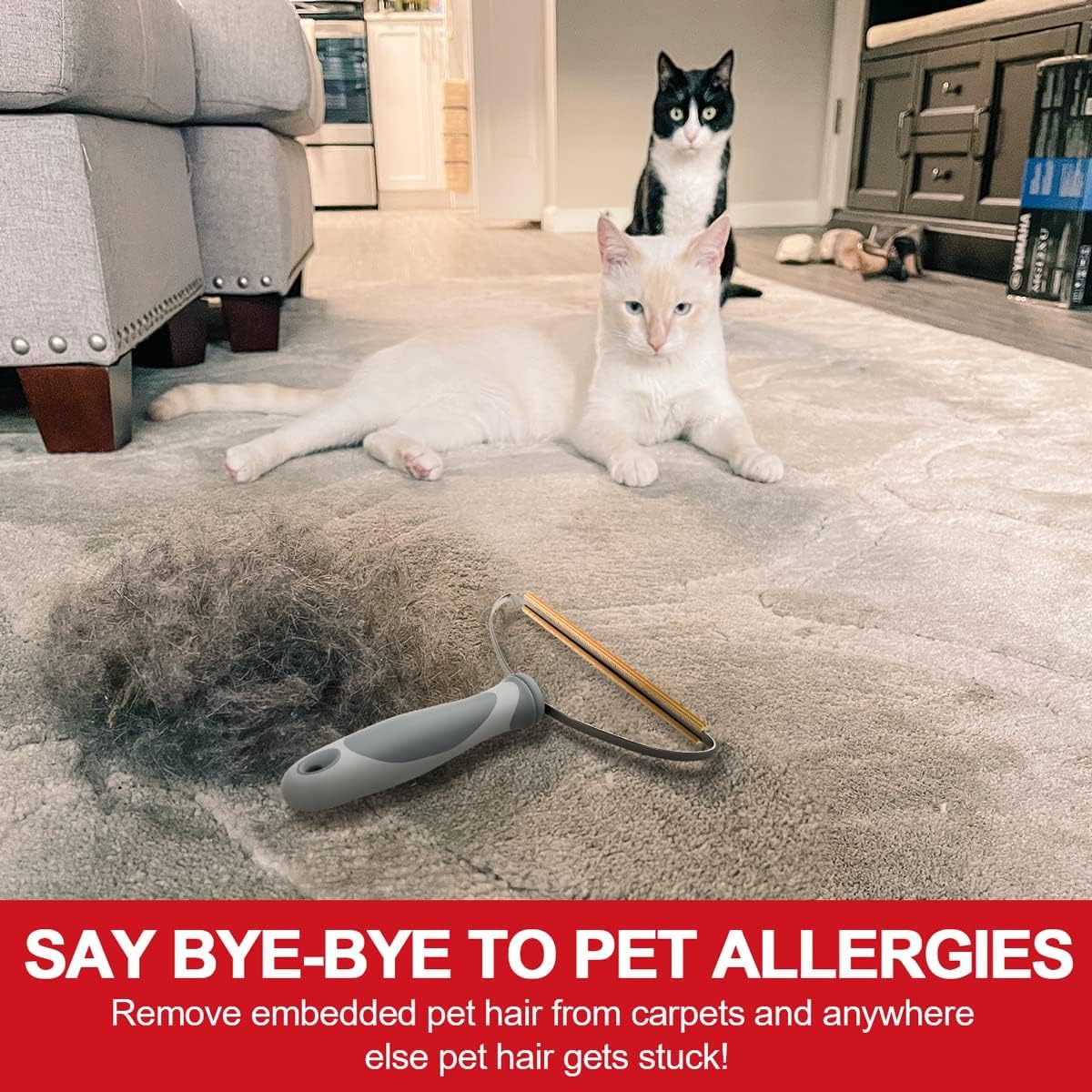 Pet Hair Remover Reusable and Washable Fur Cleaning Tool Perfect for Furniture Clothes Ideal for Pet Owners Allergy Sufferers