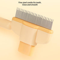 Thumbnail for Pet Products Self Cleaning Cat Comb Floating Hair Artifact Knot Removes Pet Hair Comb Long Hair Cat Dog Row Comb Pet Hair Removal Comb Flea Comb, Cat Grooming Brush (B)