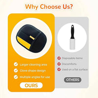 Thumbnail for Yomi Pet Hair Remover Glove, Reusable Electrostatic Pet Hair Removal Gloves, For Couch, Furniture, Carpet, Car Seat, Upgraded Animal Fur Removal Tool (1PC)