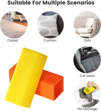 Thumbnail for 2-Pack Pet Dog Cat Hair Remover for Cars Furniture Carpet Block Roller Sofa Hollow Rubber Cleaner Brush
