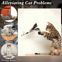 Thumbnail for 8 Pcs Cat Feather Toys with Bells, Feather Teaser Cat Toy, Replacement Feather Refills with Bells, Exerciser Playing Toy for Kitten or cat