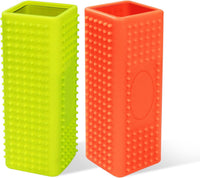 Thumbnail for 2 PCS Silicone Pet Hair Remover, Reusable Rubber Pet Hair Block Roller Cleaner for Carpet, Couch, Furniture, Car Seats (Orange, Yellow)