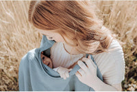 Thumbnail for Nursing Cover for Breastfeeding, 100% Cotton Baby Car Seat Canopy & Stroller Cover with Adjustable Hoop, Lightweight & Breathable for Moms