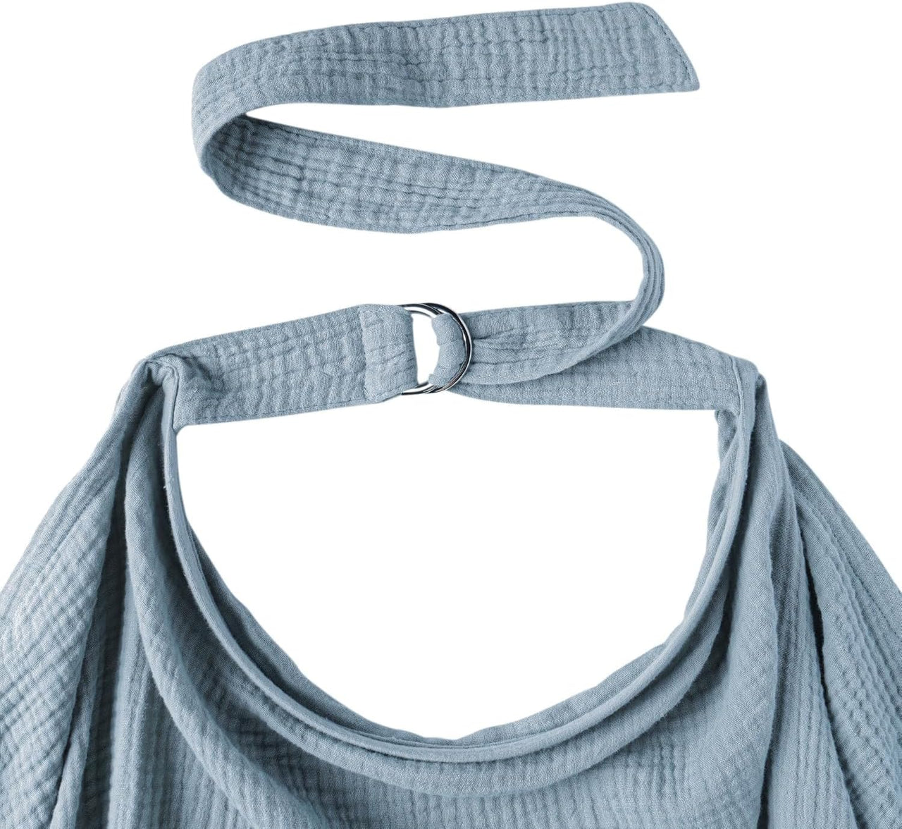 Nursing Cover for Breastfeeding, 100% Cotton Baby Car Seat Canopy & Stroller Cover with Adjustable Hoop, Lightweight & Breathable for Moms