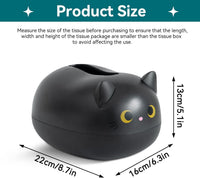 Thumbnail for Cat Tissue Dispenser, Cartoon Toilet Paper Holder Dispenser Box with 2 Toothpick for Car Home Bathroom Kitchen Office