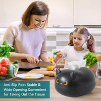 Thumbnail for Cat Tissue Dispenser, Cartoon Toilet Paper Holder Dispenser Box with 2 Toothpick for Car Home Bathroom Kitchen Office