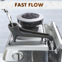 Thumbnail for Espresso machine accessory - Water reservoir funnel - Water reservoir Quick access Espresso Long Funnel - Silicone Food safe - For coffee machines with rear water reservoir (Grey - 3 pieces)