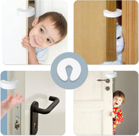 Thumbnail for [6-pack -1.5 cm] Door wedge lock, child door safety lock, baby safe door stopper, protect children's fingers with soft foam protection, prevent finger pinching injuries, child or pet cannot be locked in the room