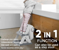 Thumbnail for Potty Training Seat Ladder, Kids Boys Girls, Grey