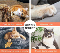 Thumbnail for CARLA HOME 140cm Cat Tree for Indoor Cats with Plush Perch, Sisal Scratching Posts & Condo for Kittens & Adult Cats (Dark Grey)