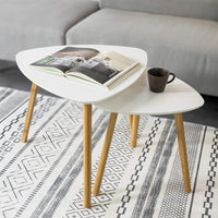 Thumbnail for Set of 2 White Side Nesting Tables