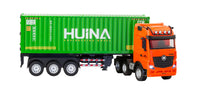 Thumbnail for 1:18 Scale 9-Channel Alloy Remote Control Container Truck with Lights & Sound for Indoor Play