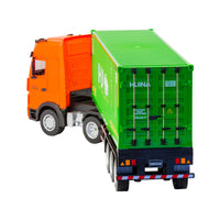 Thumbnail for 1:18 Scale 9-Channel Alloy Remote Control Container Truck with Lights & Sound for Indoor Play