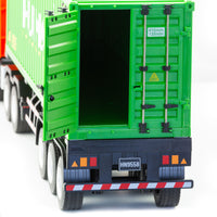 Thumbnail for 1:18 Scale 9-Channel Alloy Remote Control Container Truck with Lights & Sound for Indoor Play