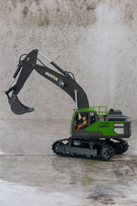 Thumbnail for 1:18 Scale 13-Channel Alloy Remote Control Excavator Construction Vehicle with Lights, Sound and Steam