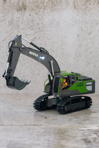 Thumbnail for 1:18 Scale 13-Channel Alloy Remote Control Excavator Construction Vehicle with Lights, Sound and Steam