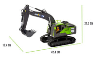 Thumbnail for 1:18 Scale 13-Channel Alloy Remote Control Excavator Construction Vehicle with Lights, Sound and Steam