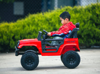 Thumbnail for Jeep Inspired Remote Controlled Ride-on Electric Car (Red)