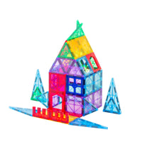 Thumbnail for 48 Pcs non-toxic STEM Educational, Durable Magnetic Tiles/Puzzle with Storage Bag