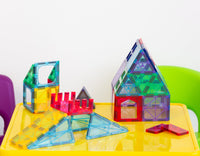 Thumbnail for 48 Pcs non-toxic STEM Educational, Durable Magnetic Tiles/Puzzle with Storage Bag