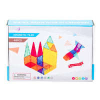 Thumbnail for 48 Pcs non-toxic STEM Educational, Durable Magnetic Tiles/Puzzle with Storage Bag