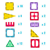 Thumbnail for 48 Pcs non-toxic STEM Educational, Durable Magnetic Tiles/Puzzle with Storage Bag