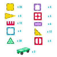 Thumbnail for 120 Pcs non-toxic STEM Educational, Durable Magnetic Tiles/Puzzle with Storage Bag