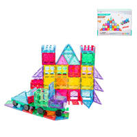 Thumbnail for 120 Pcs non-toxic STEM Educational, Durable Magnetic Tiles/Puzzle with Storage Bag