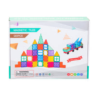 Thumbnail for 120 Pcs non-toxic STEM Educational, Durable Magnetic Tiles/Puzzle with Storage Bag
