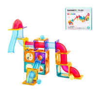 Thumbnail for 88 Pcs non-toxic STEM Educational, Durable Magnetic Tiles/Puzzle with Storage Bag