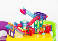 Thumbnail for 118 Pcs non-toxic STEM Educational, Durable Magnetic Tiles/Puzzle with Storage Bag