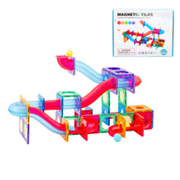 Thumbnail for 118 Pcs non-toxic STEM Educational, Durable Magnetic Tiles/Puzzle with Storage Bag