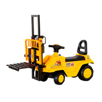 Thumbnail for Kids Manual Forklift Ride-On with Working Mast Lift and Pallet