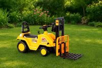 Thumbnail for Kids Manual Forklift Ride-On with Working Mast Lift and Pallet