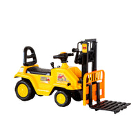 Thumbnail for Kids Manual Forklift Ride-On with Working Mast Lift and Pallet