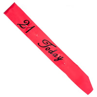 Thumbnail for Hot Pink 21 Today Flashing Sash