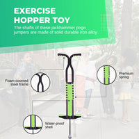Thumbnail for Social Hike Green Pogo Stick - Kids Jumping Jackhammer Exercise Hopper