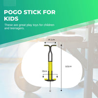 Thumbnail for Black and Yellow Pogo Stick - Children's Large Jumping Jackhammer Toy