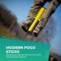 Thumbnail for Black and Yellow Pogo Stick - Children's Large Jumping Jackhammer Toy