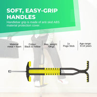 Thumbnail for Black and Yellow Pogo Stick - Children's Large Jumping Jackhammer Toy