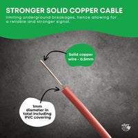 Thumbnail for 300m Boundary Wire - Solid Copper Dog Fence Underground Invisible Red Cable