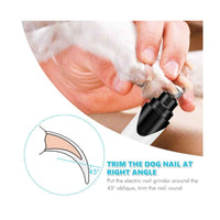 Thumbnail for Pet Nail Grinder Dog Cat Electric Trimmer Rechargeable Clipper Claw Filer N8