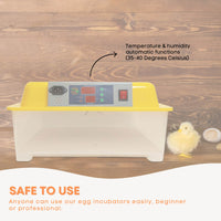 Thumbnail for Electric 24 Egg Incubator + Accessories Hatching Eggs Chicken Quail Duck