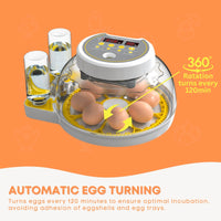 Thumbnail for Automatic 8 / 18 Egg Incubator - Electrical Turning Chicken Quail Duck Hatching
